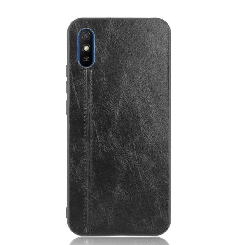 Coque Xiaomi Redmi 9a Effet Cuir Couture