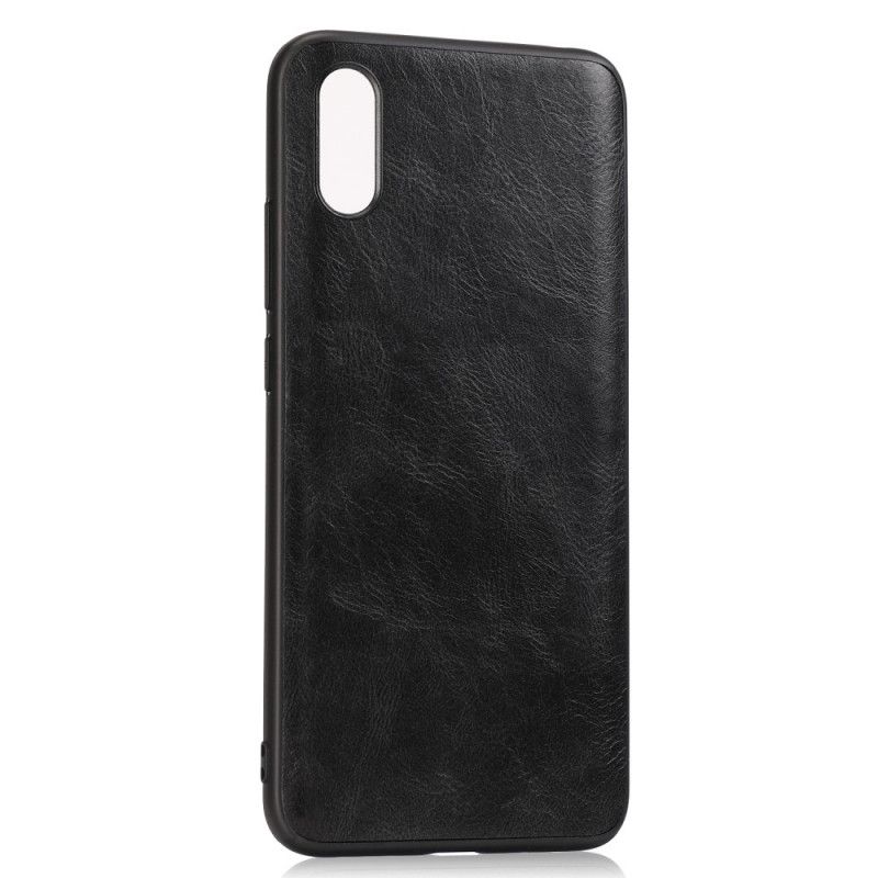 Coque Xiaomi Redmi 9a Effet Cuir Look Raffiné