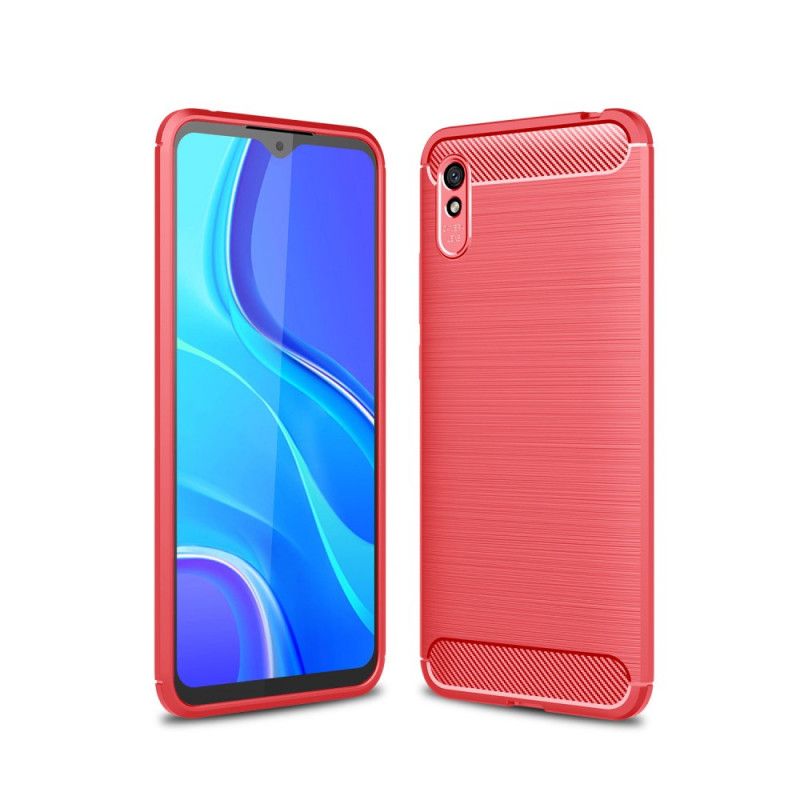 Coque Xiaomi Redmi 9a Fibre Carbone Brossée