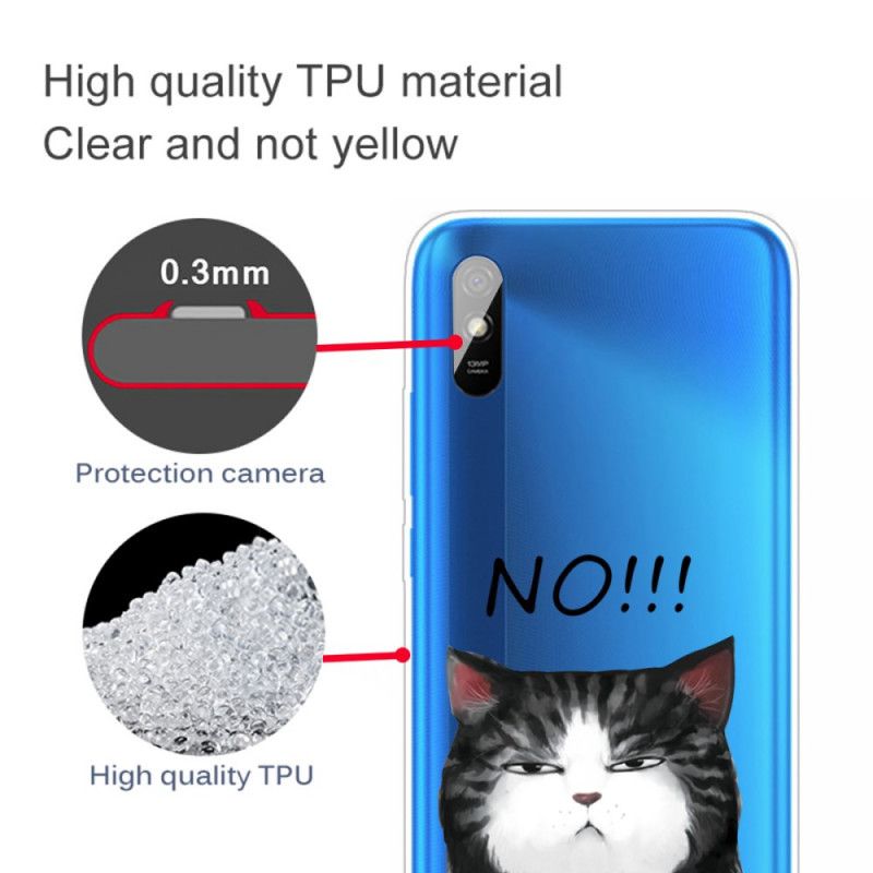 Coque Xiaomi Redmi 9a Le Chat Qui Dit Non