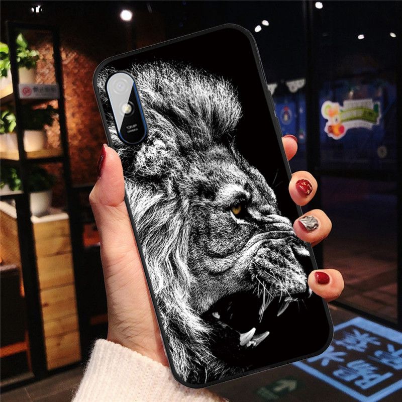 Coque Xiaomi Redmi 9a Lion Féroce