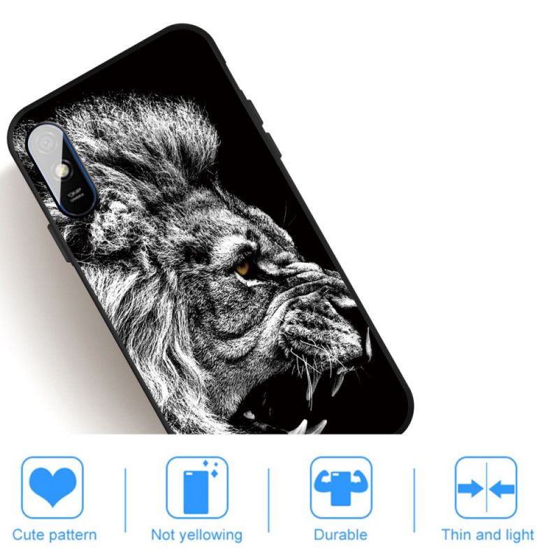 Coque Xiaomi Redmi 9a Lion Féroce