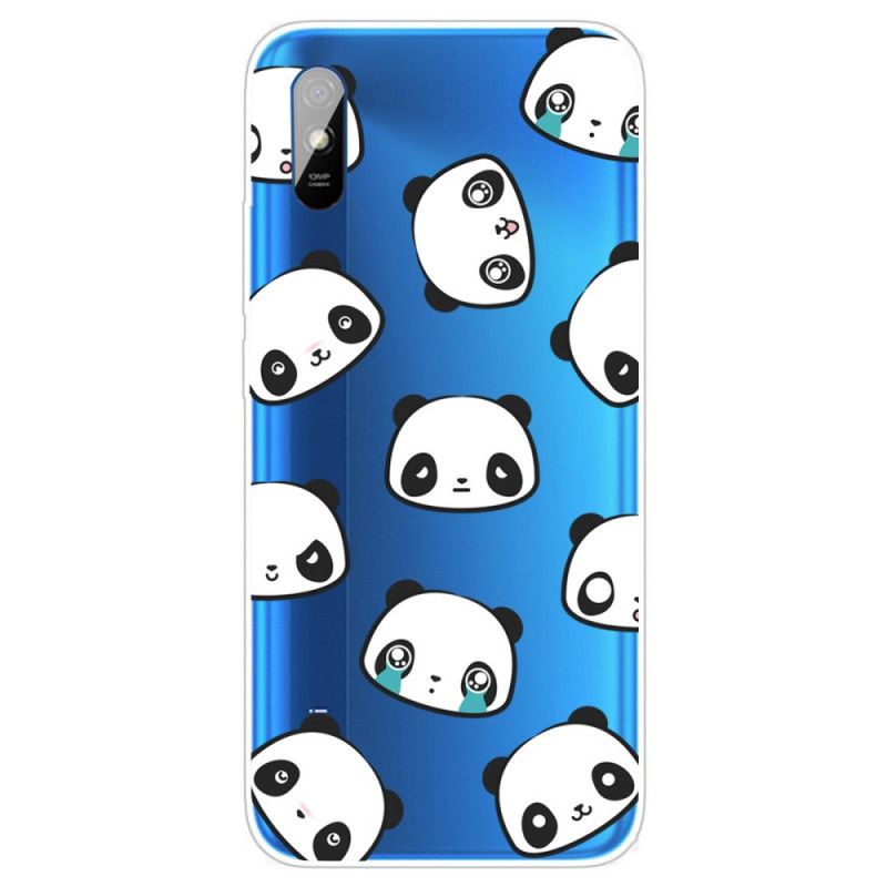 Coque Xiaomi Redmi 9a Pandas Sentimentaux