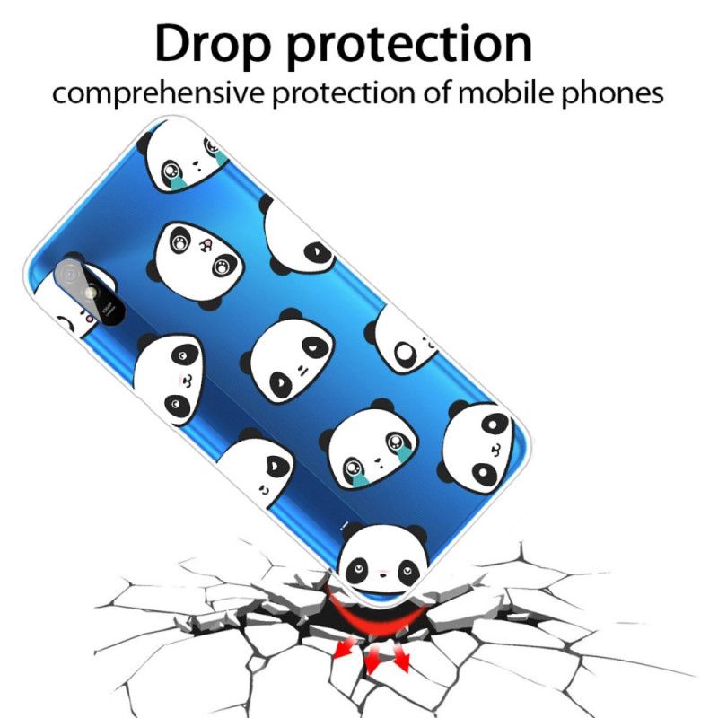 Coque Xiaomi Redmi 9a Pandas Sentimentaux