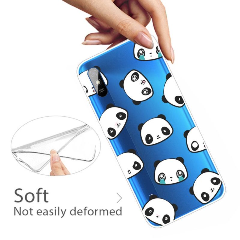 Coque Xiaomi Redmi 9a Pandas Sentimentaux