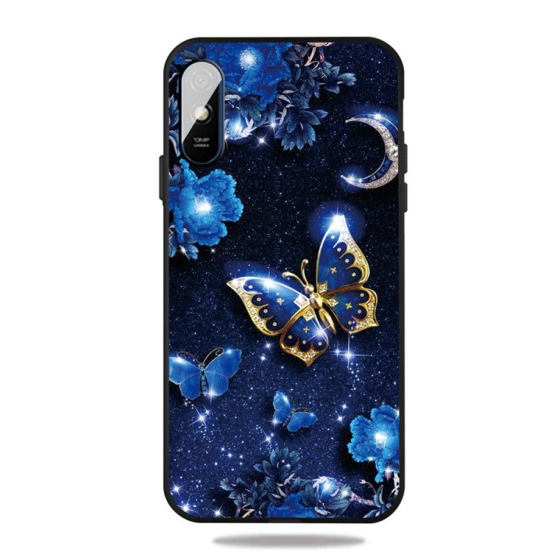 Coque Xiaomi Redmi 9a Papillon D'or