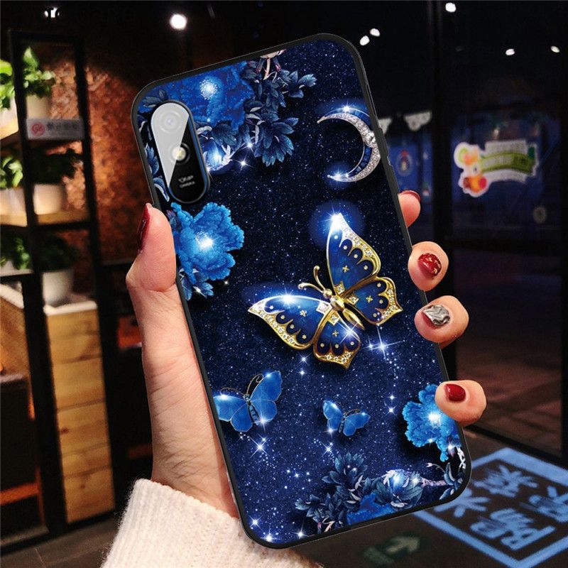 Coque Xiaomi Redmi 9a Papillon D'or