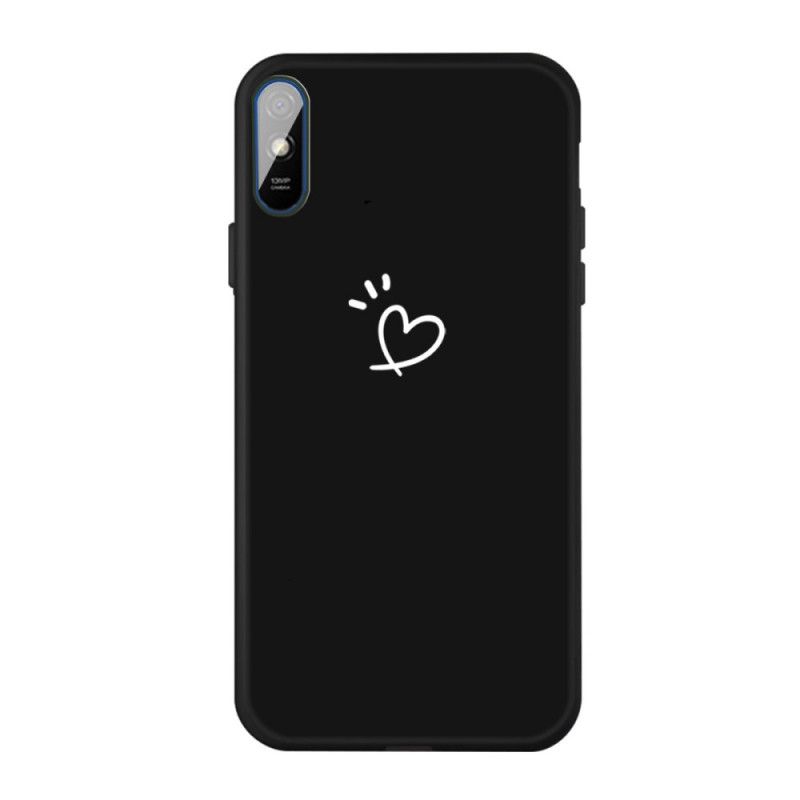 Coque Xiaomi Redmi 9a Silicone Coeur Battant