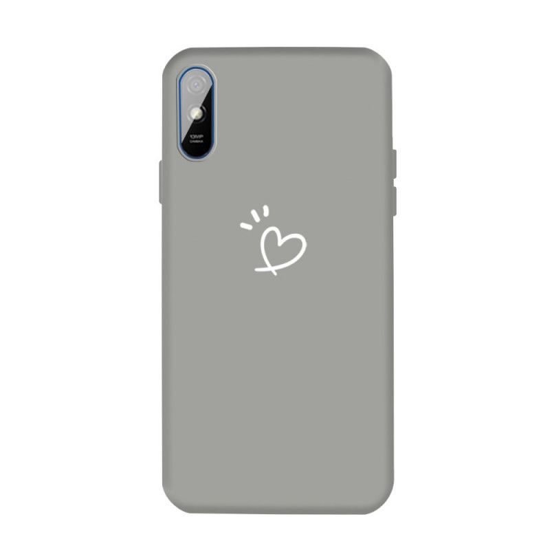 Coque Xiaomi Redmi 9a Silicone Coeur Battant