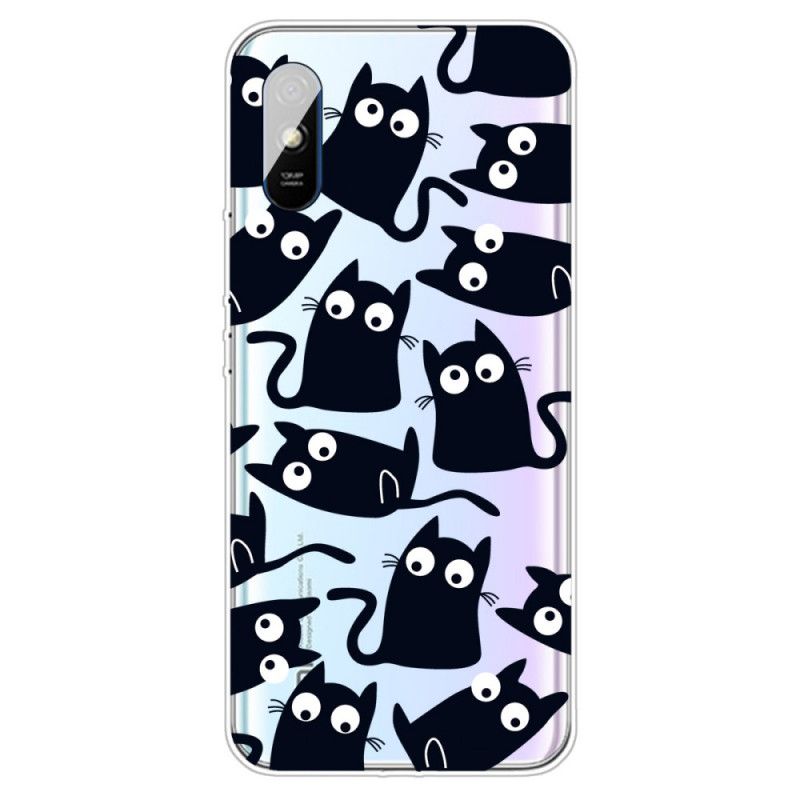 Coque Xiaomi Redmi 9a Souris Noires