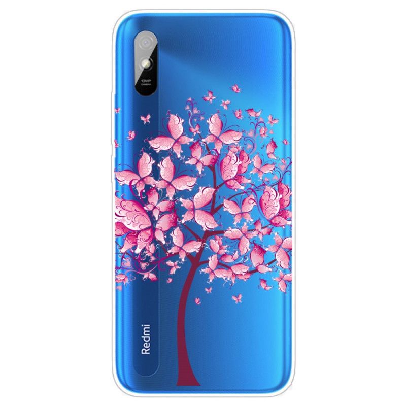 Coque Xiaomi Redmi 9a Top Arbre Rose