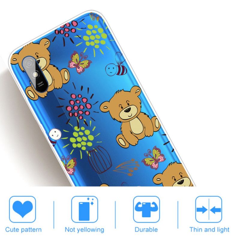 Coque Xiaomi Redmi 9a Top Oursons