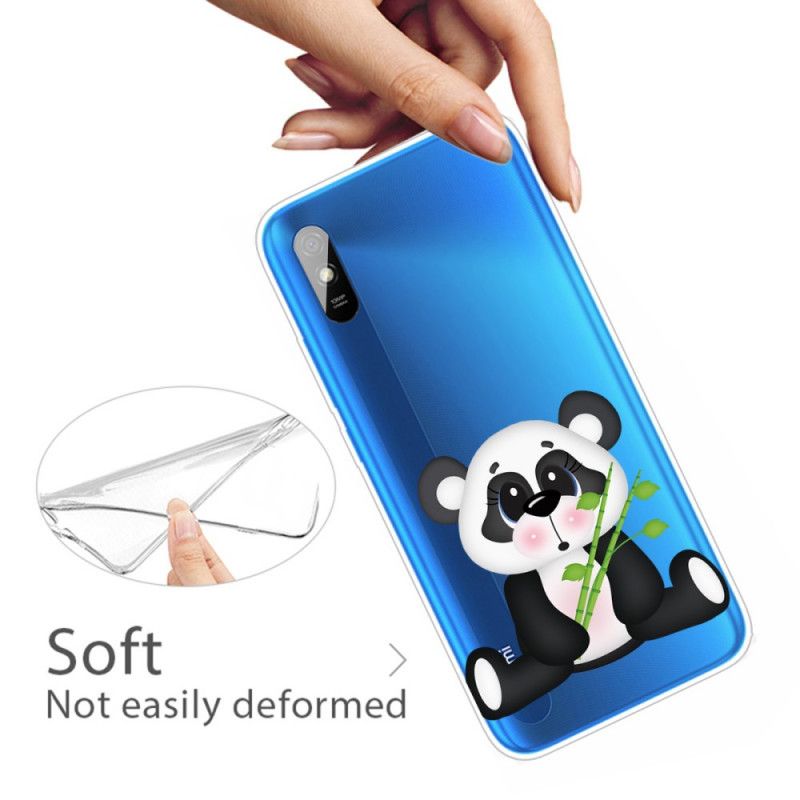 Coque Xiaomi Redmi 9a Transparente Panda Triste