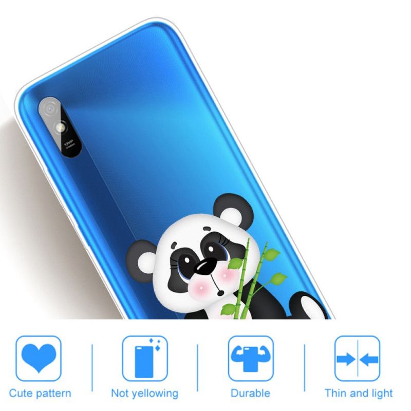 Coque Xiaomi Redmi 9a Transparente Panda Triste