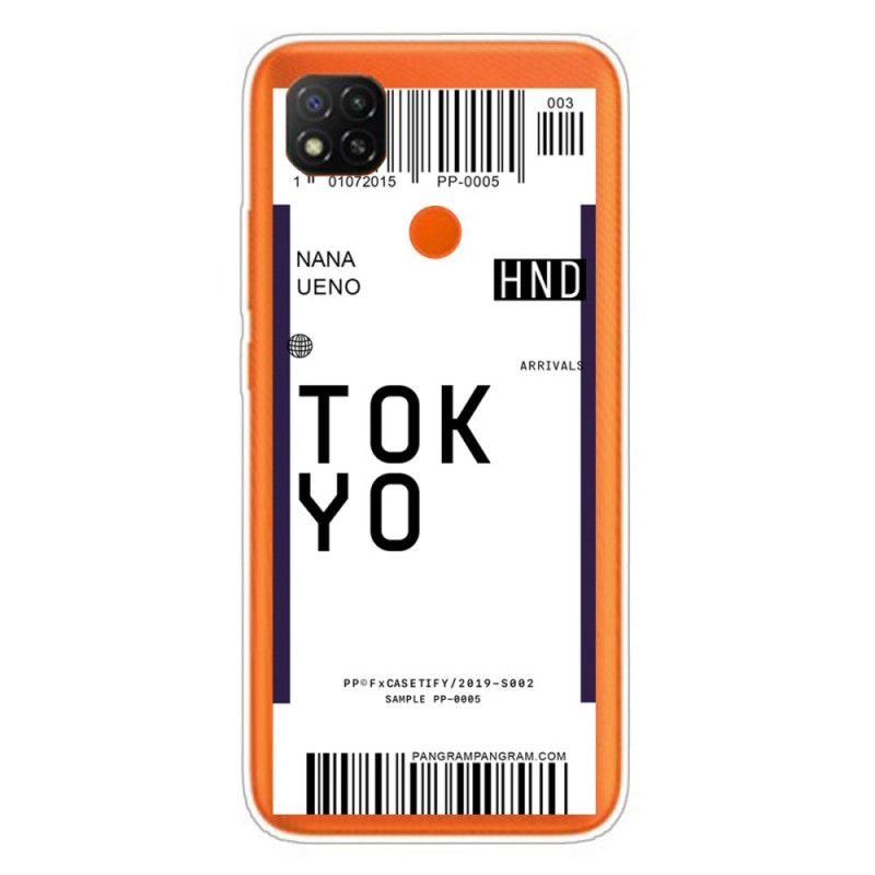 Coque Xiaomi Redmi 9c Boarding Pass To Tokyo