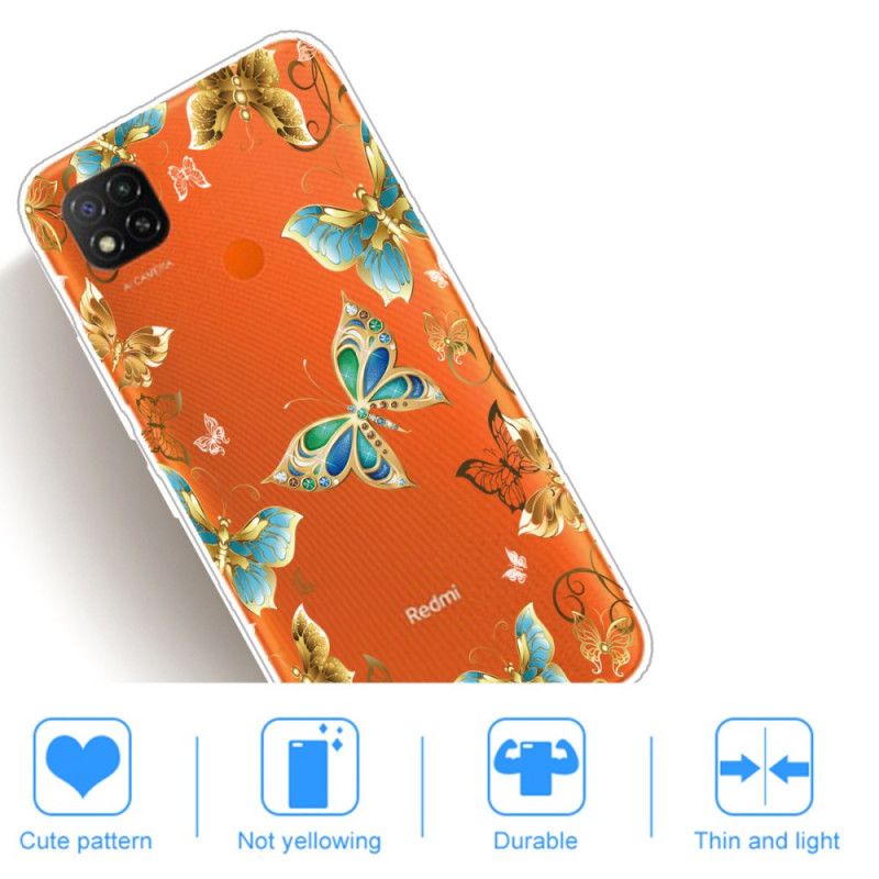 Coque Xiaomi Redmi 9c Butterflies
