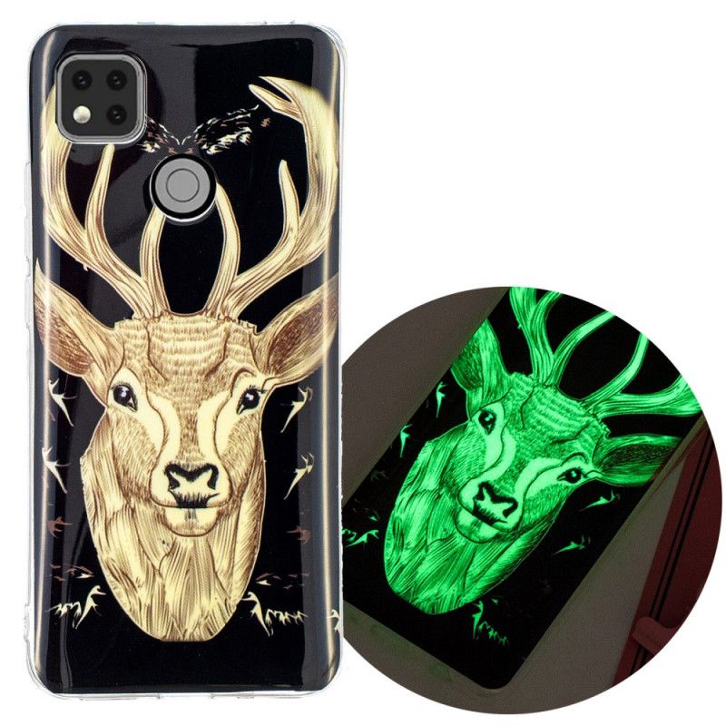 Coque Xiaomi Redmi 9c Cerf Majestueux Fluorescente