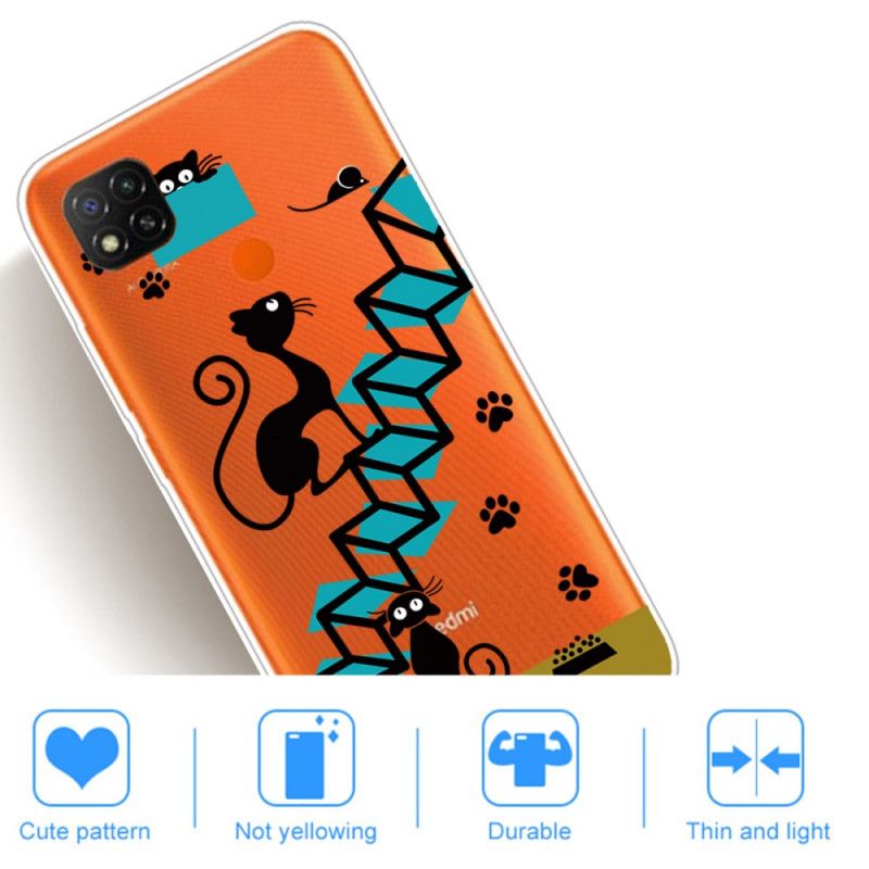 Coque Xiaomi Redmi 9c Drôles De Chats