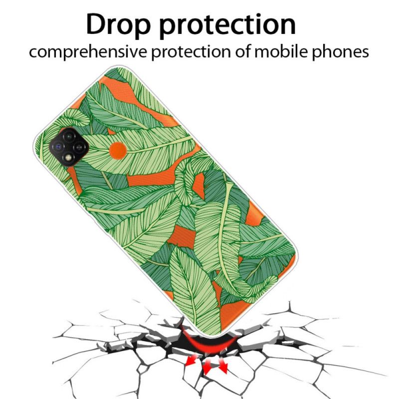 Coque Xiaomi Redmi 9c Feuilles Graphiques