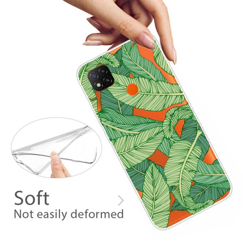 Coque Xiaomi Redmi 9c Feuilles Graphiques