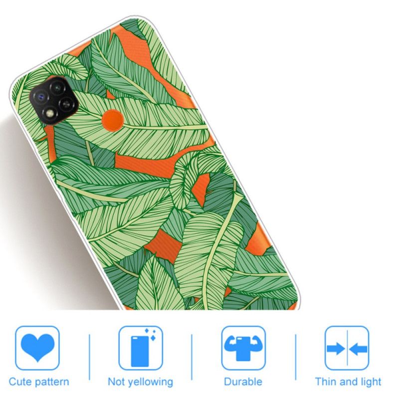 Coque Xiaomi Redmi 9c Feuilles Graphiques