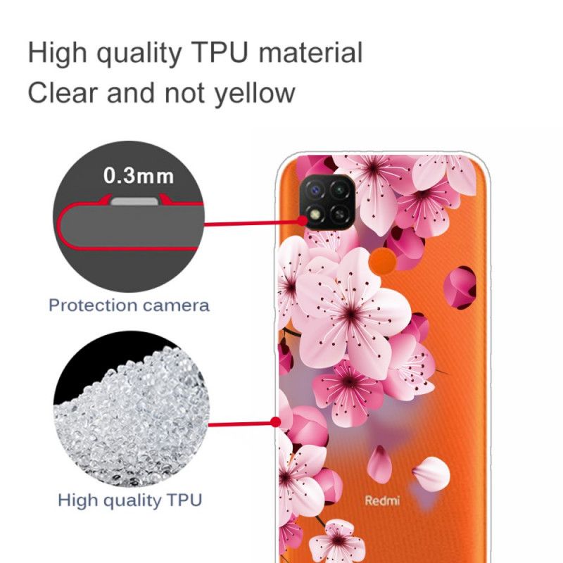 Coque Xiaomi Redmi 9c Florale Premium