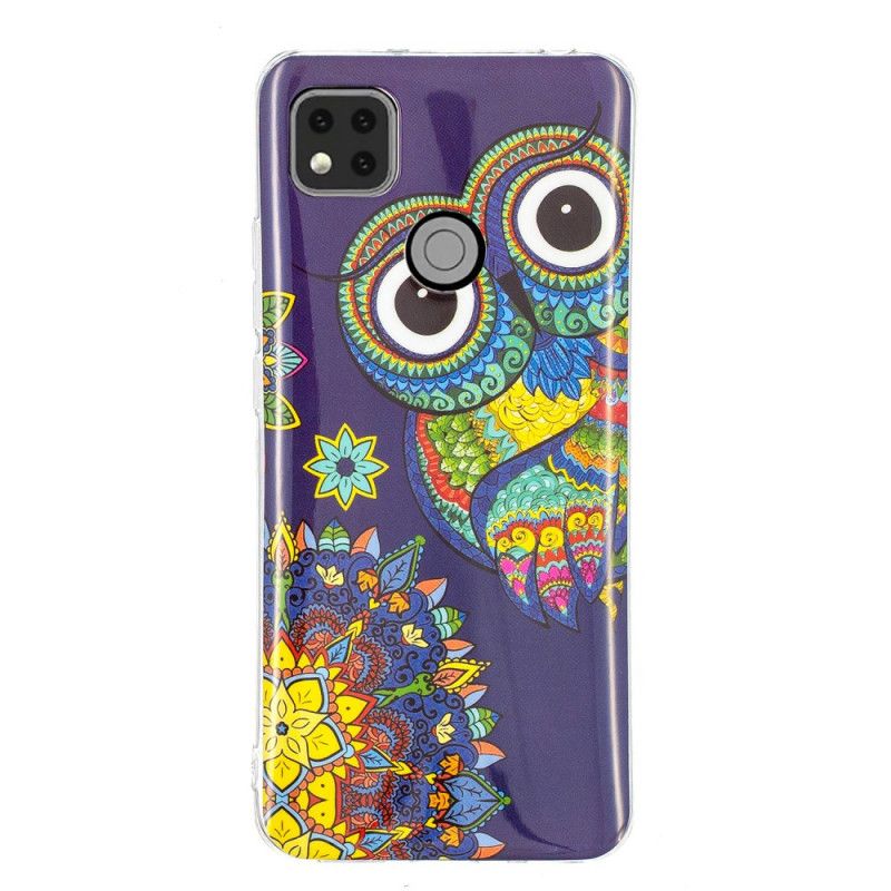 Coque Xiaomi Redmi 9c Hibou Fluorescente