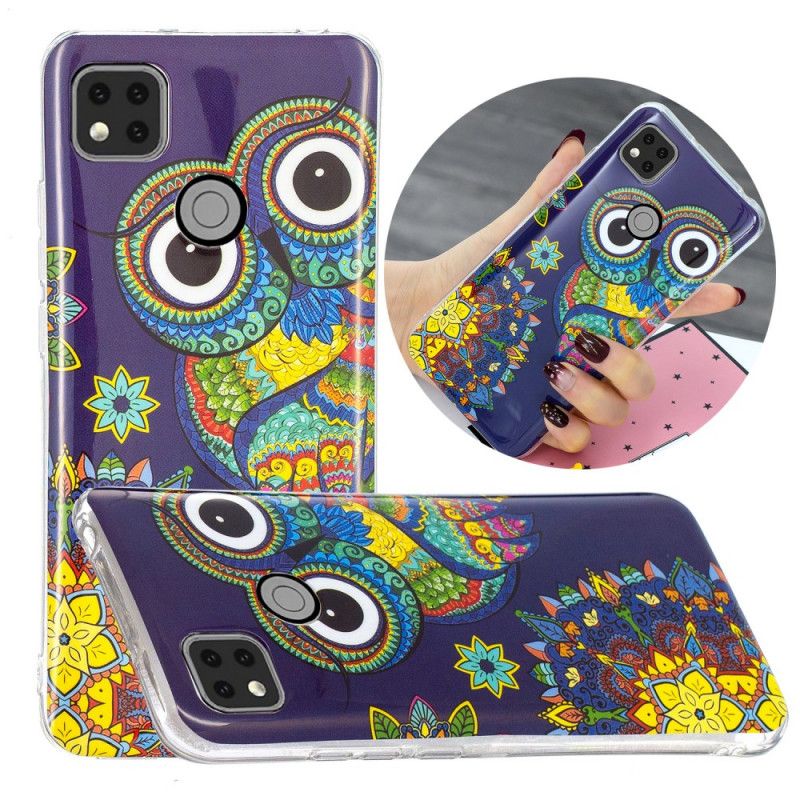 Coque Xiaomi Redmi 9c Hibou Fluorescente