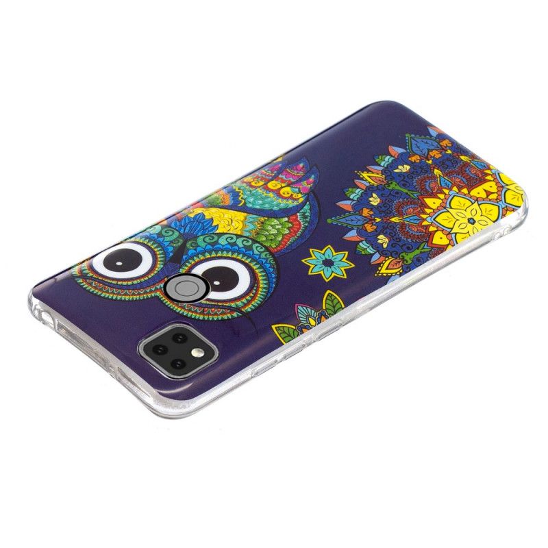 Coque Xiaomi Redmi 9c Hibou Fluorescente