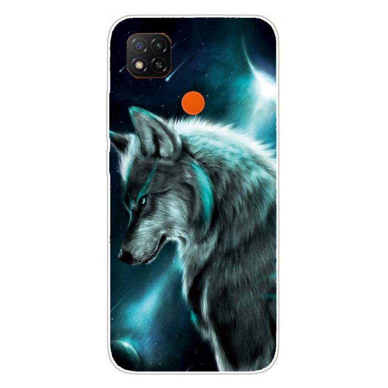 Coque Xiaomi Redmi 9c Loup Royal