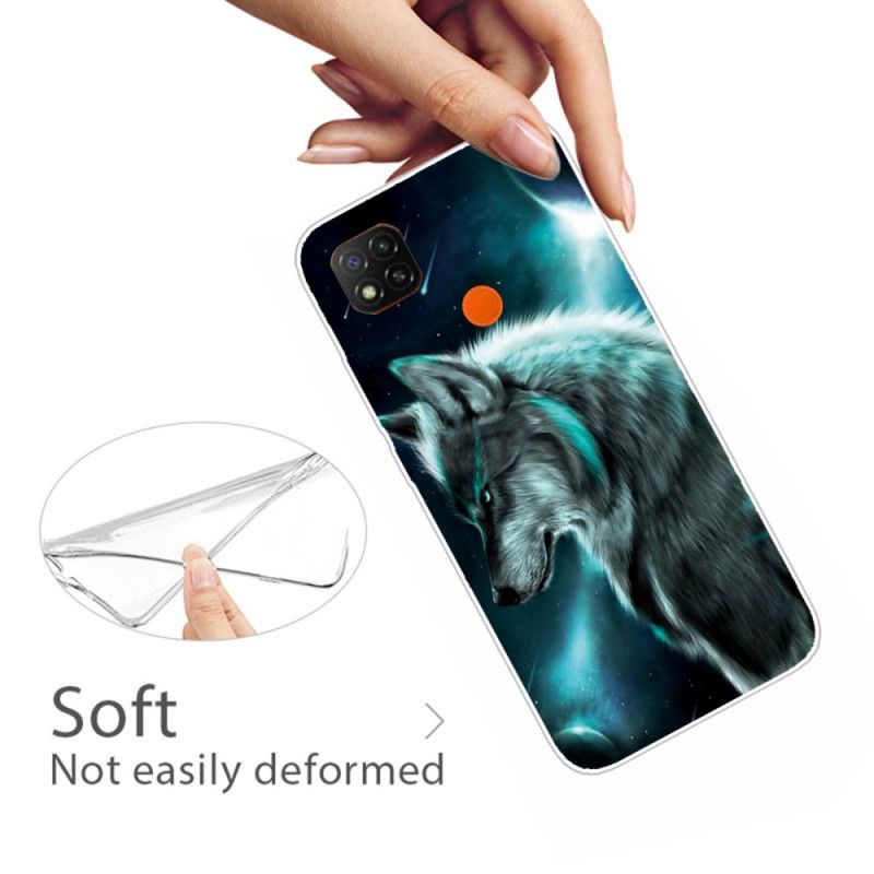 Coque Xiaomi Redmi 9c Loup Royal