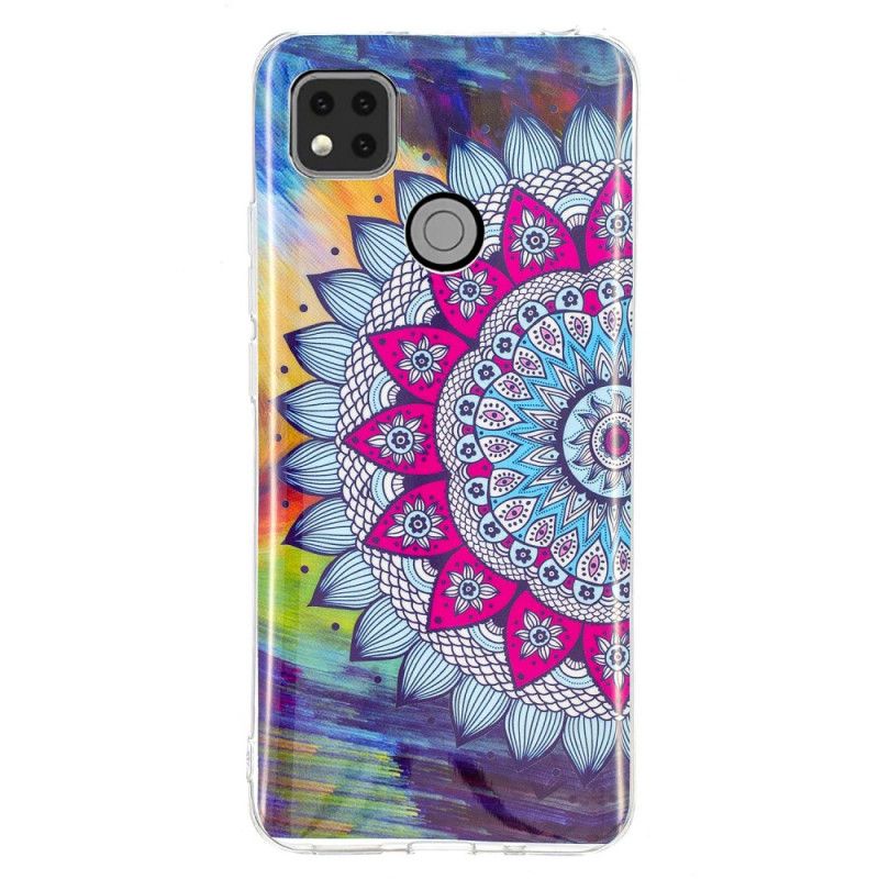 Coque Xiaomi Redmi 9c Mandala Coloré Fluorescente