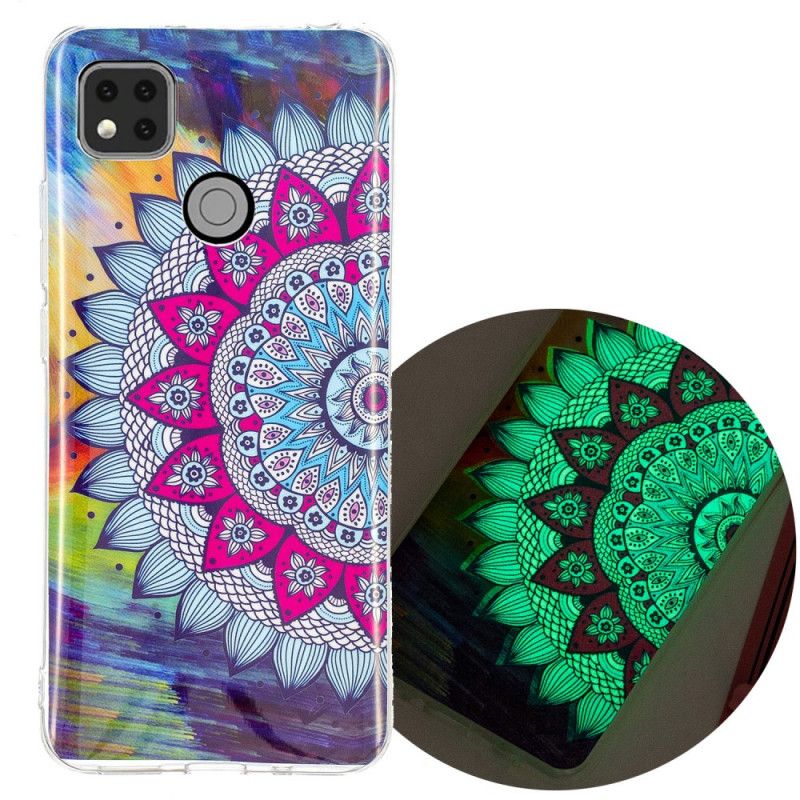 Coque Xiaomi Redmi 9c Mandala Coloré Fluorescente