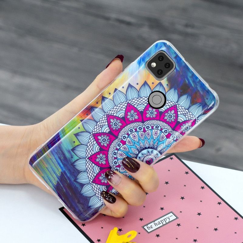 Coque Xiaomi Redmi 9c Mandala Coloré Fluorescente