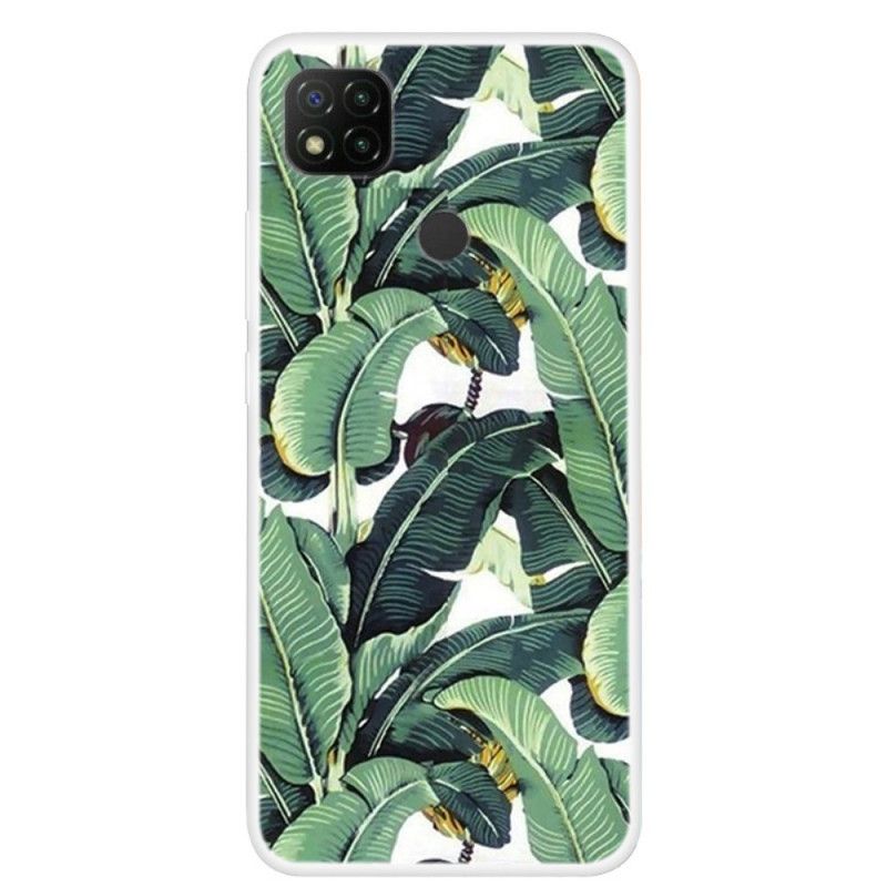 Coque Xiaomi Redmi 9c Multiples Feuilles Vertes