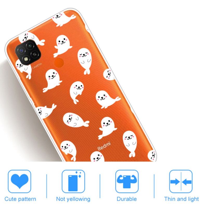 Coque Xiaomi Redmi 9c Otaries Fun