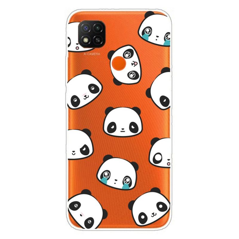 Coque Xiaomi Redmi 9c Pandas Sentimentaux