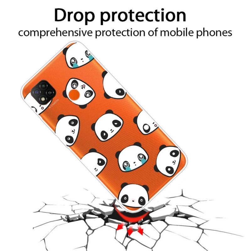 Coque Xiaomi Redmi 9c Pandas Sentimentaux