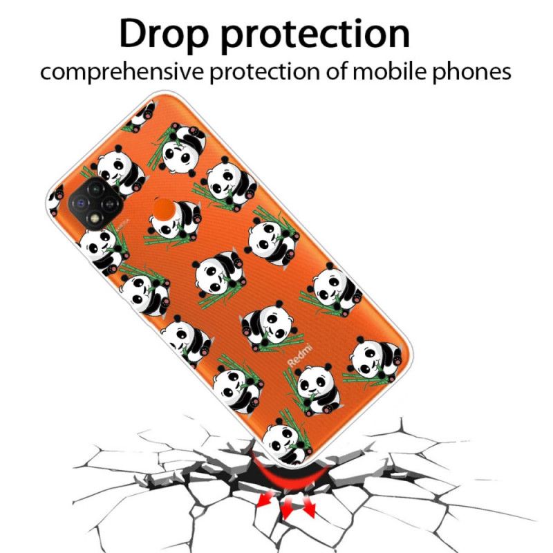 Coque Xiaomi Redmi 9c Petits Pandas