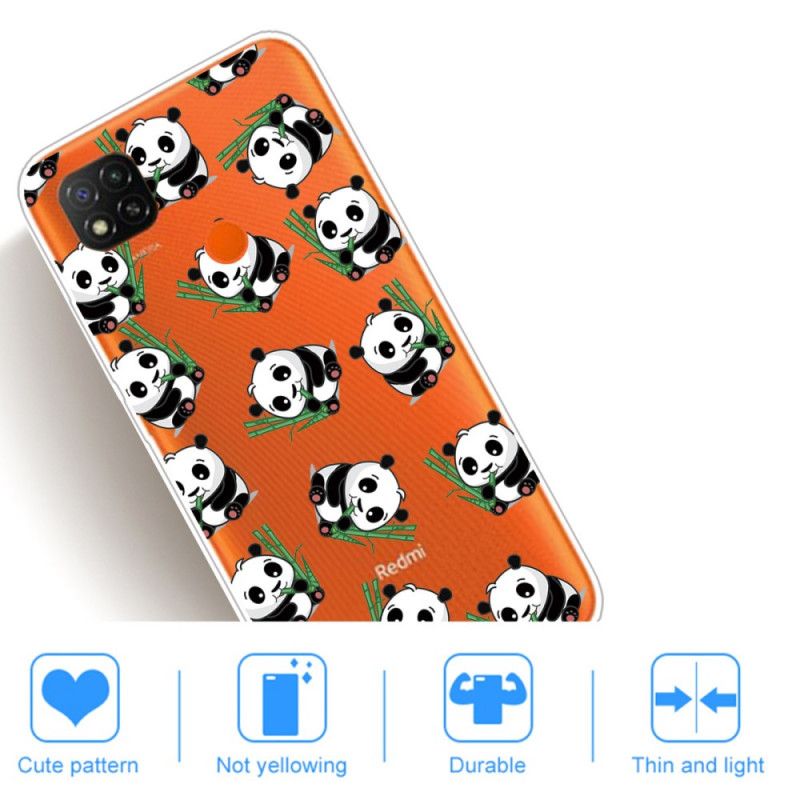 Coque Xiaomi Redmi 9c Petits Pandas