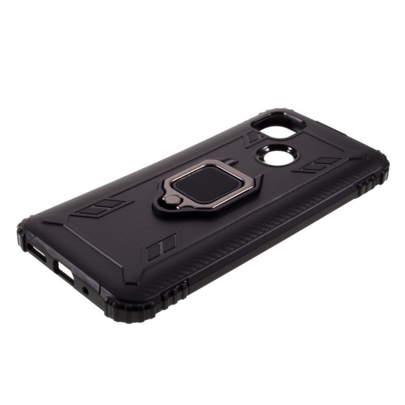 Coque Xiaomi Redmi 9c Ring Style Fibre Carbone