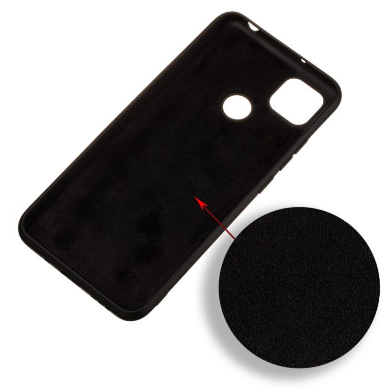 Coque Xiaomi Redmi 9c Silicone Liquide Avec Lanière