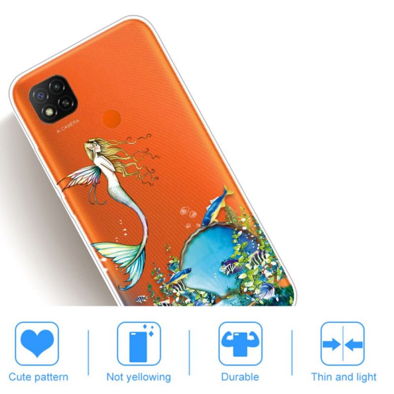 Coque Xiaomi Redmi 9c Sirène Bleue
