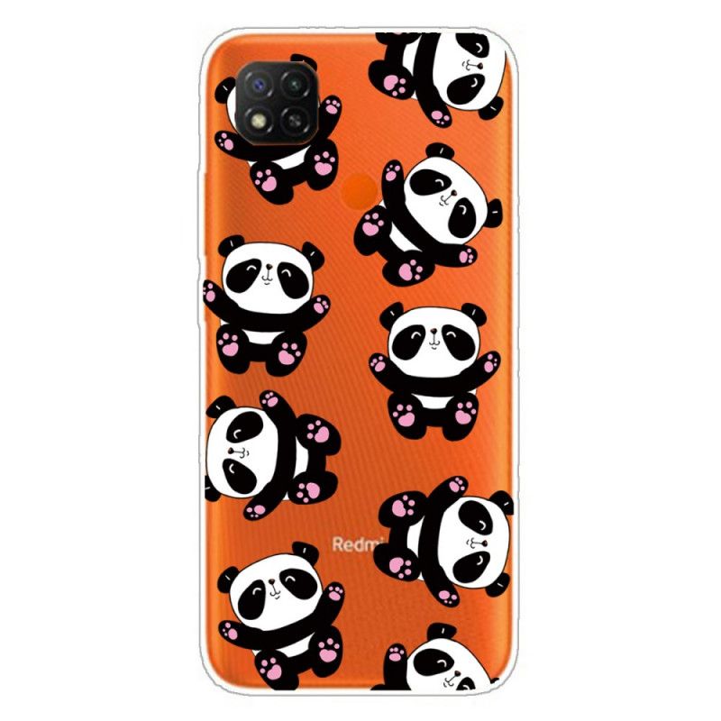 Coque Xiaomi Redmi 9c Top Pandas Fun