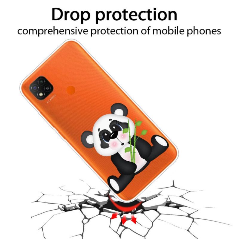 Coque Xiaomi Redmi 9c Transparente Panda Triste