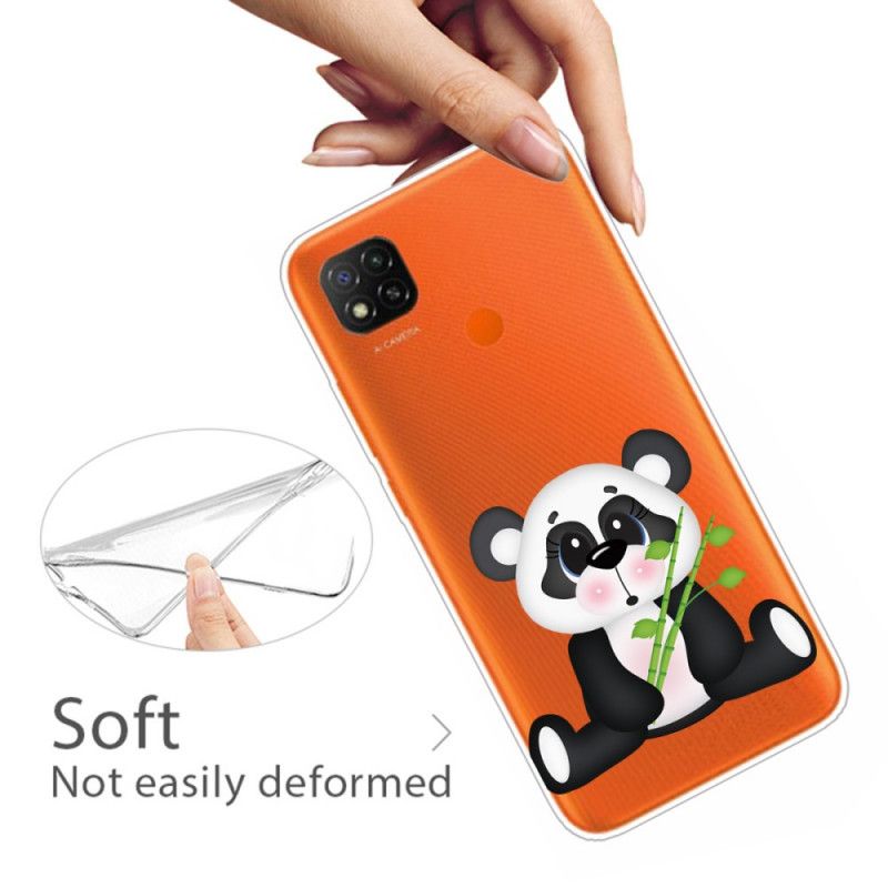 Coque Xiaomi Redmi 9c Transparente Panda Triste