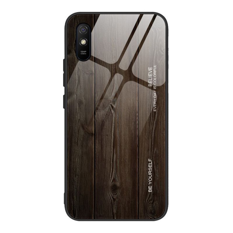 Coque Xiaomi Redmi 9s Verre Trempé Design Bois