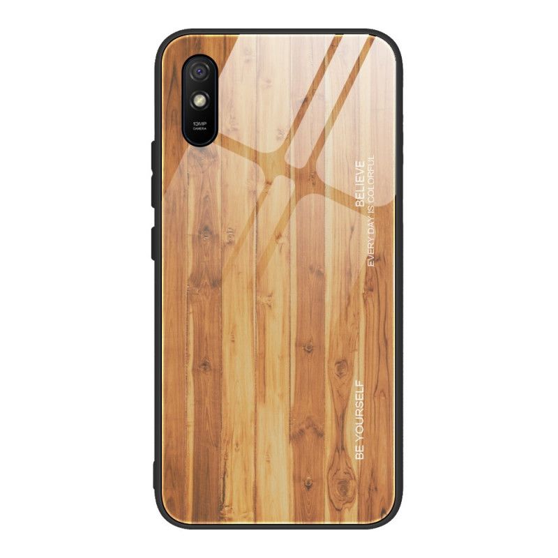 Coque Xiaomi Redmi 9s Verre Trempé Design Bois