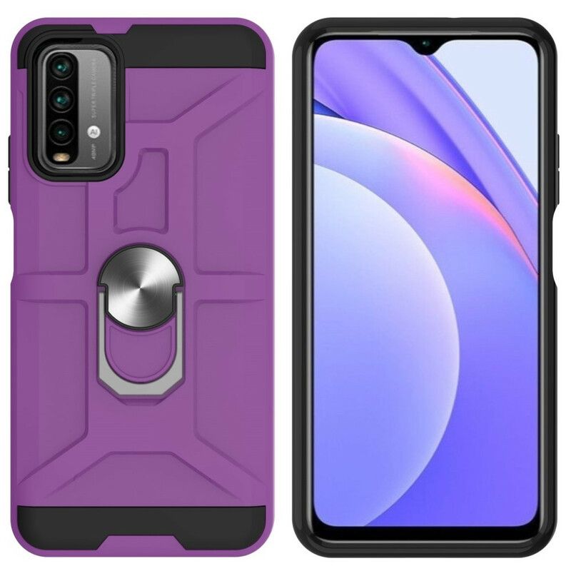 Coque Xiaomi Redmi 9T Anneau-support Métallisée