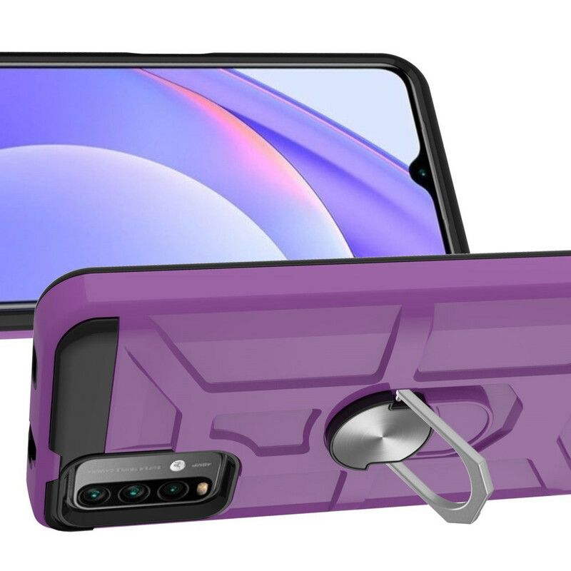 Coque Xiaomi Redmi 9T Anneau-support Métallisée